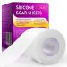 Clear Silicon Scar Sheets Scar Away Scar Tape(1.6 x 60 Roll-1.5M) Scar Strips for Surgical Scars Medical Grade Invisible Scar Removal Sheets for C-Section Breast Burn Keloid Acne et 1.6 x 60 -1.5M