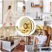 Yajexun Connector Holder - Drill-Free Toothbrush Holder & Cable Hook Organizer - Self-Adhesive Transparent Brown Key Towel & Razor Hook for Kitchen & Bathroom - Buy Online on GoSupps.com