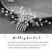 Casdre Pearl Bride Wedding Hair Comb | Crystal Bridal Hair Piece for Women | Rhinestone Wedding Hair Accessories - Silver - Buy Online on GoSupps.com