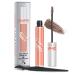 4D Charming Tinted Eyebrow Gel  Cilrofelr Waterproof Eyebrow Gel with Spoolie Brush & Eyebrow Razor  Long Lasting  Non-Sticky  For Natural Brow Looking  Cruelty Free & Paraben Free  Soft Brown  5.0g