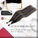 Moresoo Real Hair Extensions - Silver I Tip #1B Natural Black to Silber Ombre - 50 Strands 40g 40cm - Silky Smooth for Thin Hair - Buy Online on GoSupps.com
