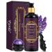 Aromatherapy Lavender Massage Oil with Massage Roller Ball & Thumb Saver Massager Spa Massages Oil for Date Night Massage Oil for Massage Therapy Calming Soothing Relaxing 10 Fl Oz