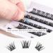 Lanciley 60pcs Individual Cluster Lashes with Glue Super Thin Band C/CC/D Curl 10-16mm - Reusable DIY Eyelash Extensions - Smile Style Black - Buy Online on GoSupps.com