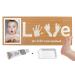 Baby Footprint & Handprint Photo Frame Kit | Includes White Paint and Paint Tray | Newborn Keepsake Frame | Foot & Hand Impression (17 x 7 Inches)