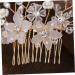 Housoutil Bridal Hair Comb Wedding Hair Comb Twist Beads Crystal Bride - Buy Online on GoSupps.com