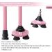 BigAlex Pink Folding Walking Cane with Quad Base - Adjustable Stick for Men/Women (30-35 inches) - Includes Carrying Bag - Buy Online on GoSupps.com