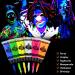 AOOWU UV Glow Face Paint Set - 6 Neon Fluorescent Colors for Blacklight Parties & Carnivals - Buy Online on GoSupps.com