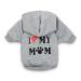 DroolingDog Dog Shirts I Love My Mom Dog Tshirt Small Dog Clothes Boy, XS, Grey X-Small (Under 3.3lb) Grey