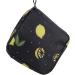 Bigsweety Women's Binding Storage Bag - Durable Tampon Organizer & Hygiene Pocket for Women & Girls - Black Lemon - Buy Online on GoSupps.com