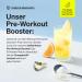 Pre Workout Booster - Caffeine-Free Fruit Punch - Vegan with Niacin Ginseng & BCAA - 400g - Lab Tested & Made in Germany - Buy Online on GoSupps.com
