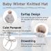 XIAOHAWANG Winter Baby Hat with Velvet Lining | Toddler Beanie with Earflap and Pompom | Warm Baby Hats for Boys and Girls 6-18 Months | Gray - Buy Online on GoSupps.com