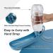 Namsan 550ml Dog Drinking Bottle - Portable Water Bottle for Dogs & Cats | Foldable Travel Bowl for Outdoor Activities - Blue - Buy Online on GoSupps.com