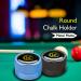KONLLEN Round Billiard Cue Chalk Holder | Portable Pool Cue Accessories | Snooker Chalk Holder - Black - Buy Online on GoSupps.com