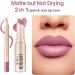 Xumann 2PCS Lip Liner and Lipstick Set Matte Long Lasting 24 Hour Waterproof Non-Stick Cup Nude Lip Kits - Buy Online on GoSupps.com