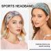 Buy Kavya Women's Sport Headbands - Set of 6 Thin Hair Bands for Workout & Yoga - Boho Summer Accessories in Pink Blue Turquoise Green & Dark Blue - Buy Online on GoSupps.com