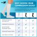 Buy 5 Pairs 3XL Graduated Compression Socks 15-20 mmHg | Best All-Day Support for Men & Women - International Shipping Available - Buy Online on GoSupps.com
