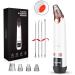 OMANIAC® Blackhead Remover Vacuum Electric Blackhead Vacuum Cleaner Rechargeable Blackhead Remover Tool Hot Compress Kit with 4 Suction Probes and 4 Acne Removal Tool