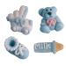 G nthart 16 Sugar Figures for Baptism & Baby Shower - Blue Sprinkles - Perfect Decoration for Celebrations - Buy Online on GoSupps.com