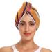 Basketball Pop Art Design Hair Towel 2 Pack Super Absorbent Hair Drying Towel Quick Dry Hair Turbans Head Towel with Button Twisty Wrap for Women Girls