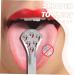 FRCOLOR 2pcs Stainless Steel Tongue Scraper - Effective Oral Care Tongue Cleaners for Fresh Breath | International Shipping Available - Buy Online on GoSupps.com