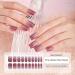 Semi Cured Gel Nail Strips - Pink Glitter Tips Gel Nail Stickers - 20Pcs Semi Cured Nail Wraps French Manicure Stickers - Long Lasting Gel Nail Stickers UV/LED Lamp Required Red Glitter - Buy Online on GoSupps.com