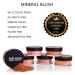 Bellaterra Cosmetics Mineral Loose Blush - Contouring & Illuminating | Long-Lasting Formula in 5 Shades | 9g (Glistening Sun) - Buy Online on GoSupps.com