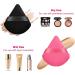 4-Piece Velvet Face Powder Puffs Set - Reusable Makeup Sponges for Setting, Foundation, and Concealer Application - White Purple - Buy Online on GoSupps.com
