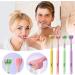 4-Pack V-Shaped Three-Sided Toothbrush for Adults - Gentle All-Sides Cleaning & Gum Care (Yellow) - Buy Online on GoSupps.com