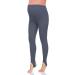 FUTURO FASHION Women's Maternity Fleece Lined Leggings Stirrup Comfortable Pregnancy Winter Cotton Leggings Over Bump Belly Support Stretchy Adjustable High Waisted Pants 8-22 UK 20-22 Denim