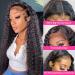 26 Inch Brazilian Water Wave HD Transparent Lace Front Wig | Pre-plucked 180% Density Deep Part Wet and Wavy Virgin Human Hair Wig - Buy Online on GoSupps.com