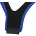 Adjustable Breathable Anti-Snoring Chin Strap - Black with Blue Edge - Buy Online on GoSupps.com