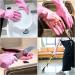 Focenat 2 Pairs Washing Up Gloves Household Cleaning Gloves Waterproof Rubber Latex Gloves Reusable Kitchen Dishcleaning Gloves Medium Size(Blue+Pink) - Buy Online on GoSupps.com