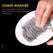 Xeodaun Cast Iron Cleaner -Premium 316 Stainless Steel Chainmail Scrubber 8x6 Inch - Buy Online on GoSupps.com
