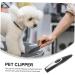 Kisangel Electric Pet Clipper & Grooming Tool - USB Rechargeable Hair Trimmer for Dogs & Cats - Efficient Pet Hair Removal & Paw Shaving - Buy Online on GoSupps.com