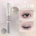 Erinde Liquid Glitter Eyeshadow Set - Grey Silver Eyeliner & Blue Shimmer Gel Eyeliner - Long Lasting & Highly Pigmented - #03 Grey&Blue - Buy Online on GoSupps.com