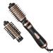 DAILYLIFE Blow Dryer Brush  Rotating Hair Dryer Brush with 2 Brushes (1.5& 2)  4-in-1 Hot Air Brush and Styler Volumizer for Drying  Curling  Straightening  Comb  Black & Gold