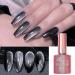 Black Crystal Magnetic Cat Eye Gel Sparkling Glitter Nail Polish Semi Permanent Nail Decoration Soak Off LED UV Gel Varnishes - (Color: 7.5ml) - Buy Online on GoSupps.com