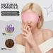 Heated Eye Mask 2-Pack for Dry Eyes - Microwave Activated Moist Heat Therapy - Natural Cassia Lavender - Dark Circles & Puffiness Relief - Black & Pink - Buy Online on GoSupps.com