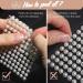 Teenitor 2582Pcs Hair Pearls Stick On Jewels for Hair, Face & Crafts - 3/4/5/6/8mm Gems - Buy Online on GoSupps.com