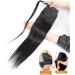 Ponytail Extensions Clip in Ponytail Extension 10-24 Inch Wrap Around Long Straight Ponytail Extension Natural Color Remy Human Hair Extensions for Black Woman for Women(Size:12inch 100g) - Buy Online on GoSupps.com