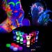 Lictin 43pcs UV Glow Body and Face Paint Set with Glitter, Crayon, and Club Makeup Art Kit - Ideal for Adults, Kids, Party, and Carnival - 43 Count - Buy Online on GoSupps.com