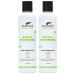 FRAGFRE Organic Shower Gel 2/Pack - Fragrance Free Sulfate Free Parabens Free - for Itchy Dry Sensitive Skins - 8 oz - Gluten Free Vegan Cruelty Free - Organic Aloe Vera Bath Shower Gel - pure Natural