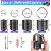 Rollers Hair Curlers 48 Pcs Set with 24Pcs Hair Rollers 4 Sizes (6 Jumbo Rollers/6 Large Rollers/6 Medium Rollers/6 Small Rollers) and 24 Pcs Hair Clips for Long Medium Short Hair (Black) - Buy Online on GoSupps.com