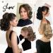 Sofeiyan 28cm Clip-In Ponytail Extension - Short Curly Wavy Synthetic Hair for Women - Dark Brown Ponytail Extension - Buy Online on GoSupps.com