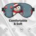 SSIMOO Christmas Snowman Eye Mask - Double-Sided Soft Light Blocking for Better Sleep - Buy Online on GoSupps.com
