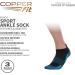 Copper Fit Ankle Length Sport Socks - Large/X-Large Black - Buy Online on GoSupps.com