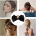 Fovolat Bow Clips | Hair Clamp Aesthetic Satin Big Hair Bows Large Claw Clips Hair Barrettes for Thick Thin Curly Hair Black - Buy Online on GoSupps.com