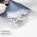 Fashband Flower Wedding Hair Comb Silver Crystal Pearl Leaf Hair Accessories Bridal Headpiece for Women and Girls - Buy Online on GoSupps.com