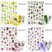 8 Sheets Strawberry Banana Leaf Orange Nail Stickers Summer Fruit Adhesive Decals Manicure Decor - Buy Online on GoSupps.com