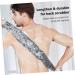 Silicone Body Brush Bath Towel Set - 2Pcs Pull Back Strip Scrubber for Adults | 100x25cm - Buy Online on GoSupps.com